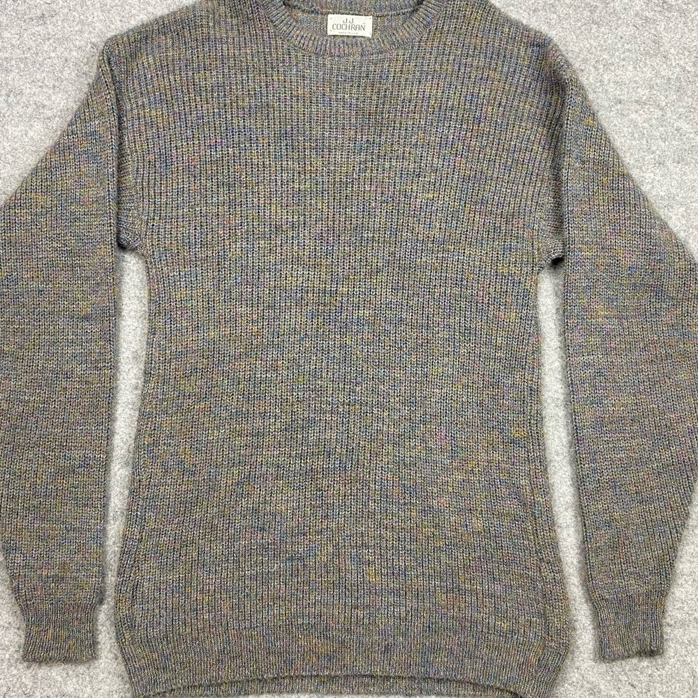 Vintage sweater women XL tunic oversized knit fussy usa Cottagecore j.j. Cochran